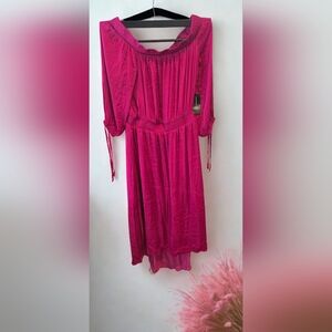 INC International Concepts Fuchsia Pink High-Low Dress